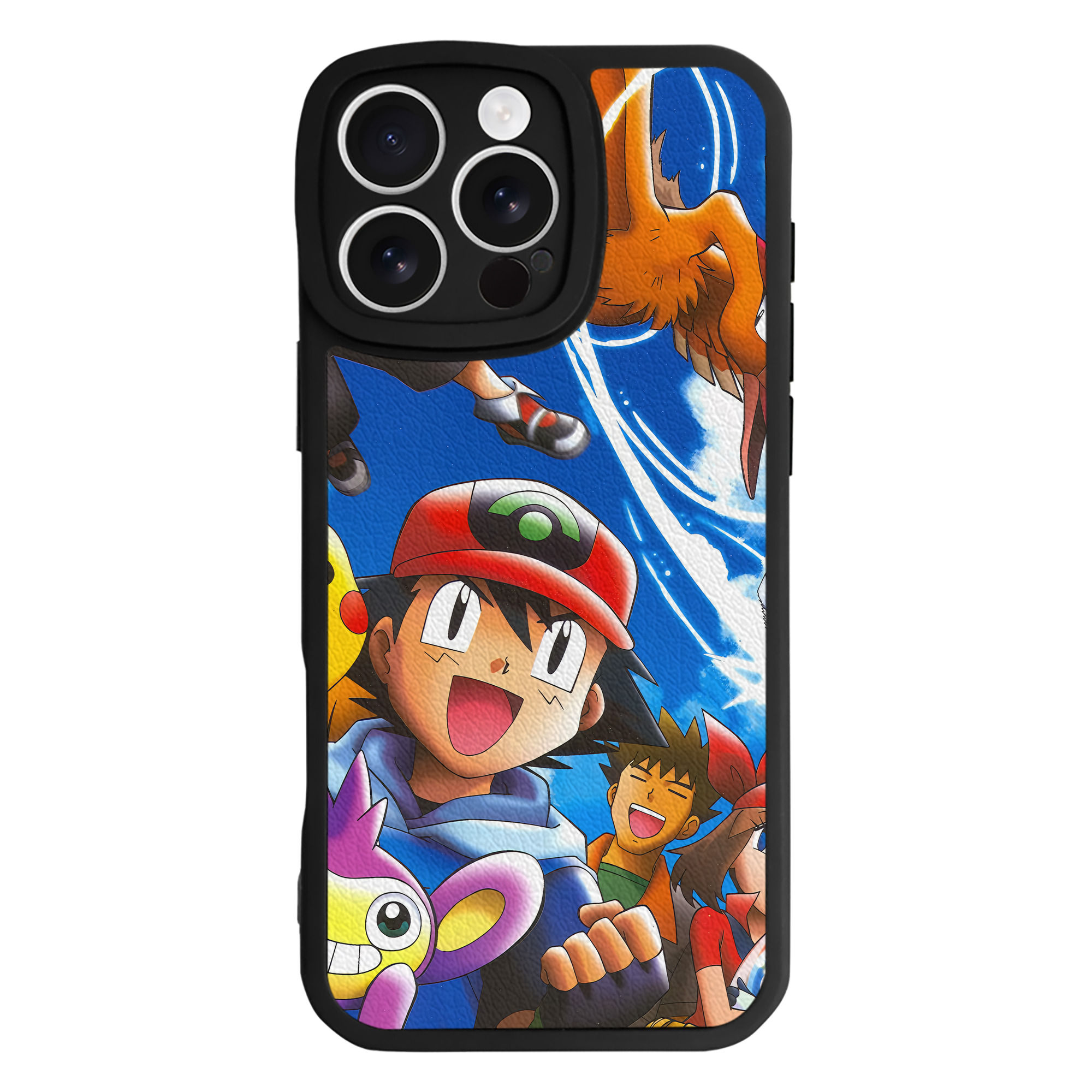 （画像用） ポケットモンスター Pokémon 【iPhone 16シリーズ対応】シリコンスマホケース（レザー調） 材質：シリコン